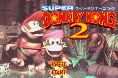 Super Donkey Kong 2 Title Screen